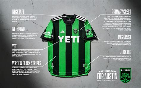 Austin Fc Unveils First Ever Jersey Verde And Black Striped Jersey