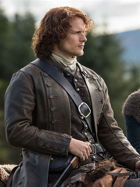 Sam Heughan Outlander Leather Coat Bay Perfect