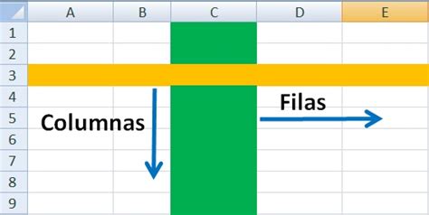 Filas Y Columnas Excel