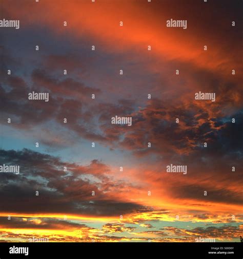 Clouds At Sunset Stock Photo Alamy