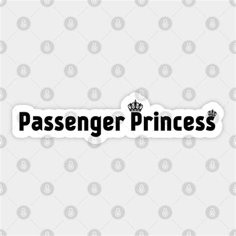 Passenger Princess Crown Passenger Princess Sticker Teepublic