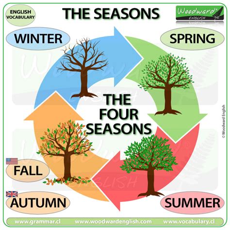 Seasons Vocabulary In English Woodward English