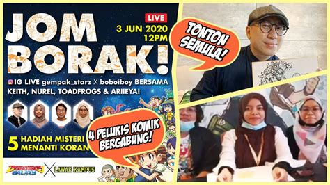 Kadokawa gempak starz (trading as gempak starz, formerly malaysian art square group) is a malaysian graphic novel, comics and manga publisher owned by kadokawa corporation. LAWAK KAMPUS X BOBOIBOY GALAXY (LIVE ON IG 3.6.2020 ...