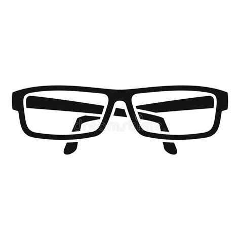 eye glasses icon simple style stock vector illustration of accessory