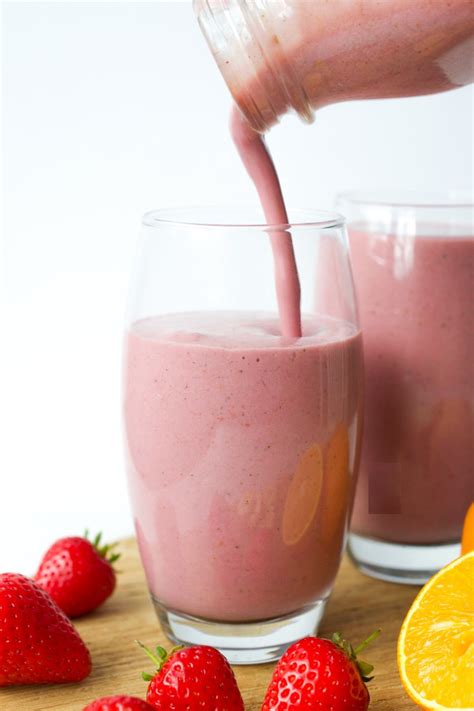 Strawberry And Orange Smoothie Vegan Whole30 Every Last Bite