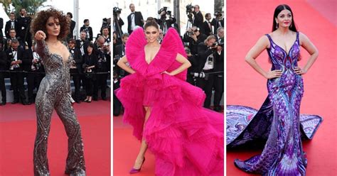 Bollywood At Cannes 2019 Red Carpet Kangana Ranaut Deepika Padukone