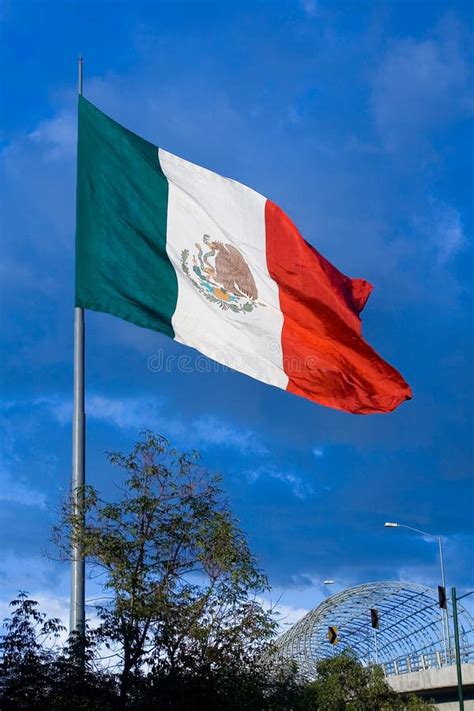 Big Mexican Flag 1 Stock Photo Image Of Street Mexican 1122932