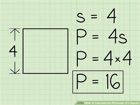 Perimeter is always measured in linear units, which is derived from the area's square. 3 Ways to Calculate the Perimeter of a Square - wikiHow
