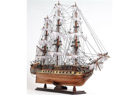 1798 Uss Constitution Old Ironsides Wooden Model