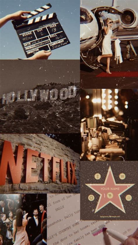 Vintage Hollywood Collage Wallpaper Download Mobcup