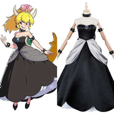 Super Mario Cosplay Odyssey Kuppa Hime Bowsette Costume Princess Dress Cosplay Costume In Anime