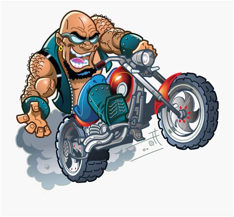 Motorcycle Rider Cartoon