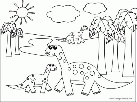 That can be scary for some kids! Cute Dinosaur Coloring Pages For Kids - Coloring Home