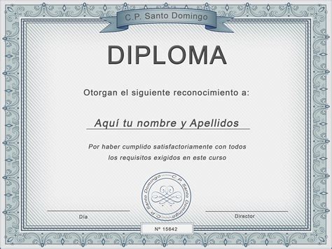 Plantilla Psd Para Crear Diploma Color Celeste Opaco Con Bordes Floral