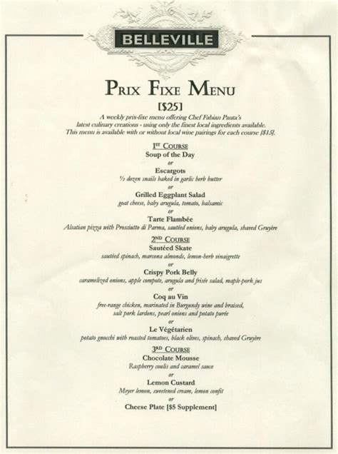 prix fixe menu meaning and examples for restaurants menubly
