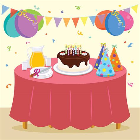 Best Party Table Illustrations Royalty Free Vector Graphics And Clip Art