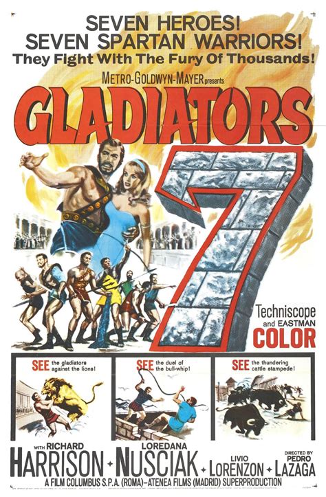 Affiche Du Film Les Sept Gladiateurs Photo Sur Allocin