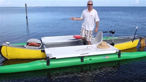 8 feet wide makes it super stable and you can load it up with lots and. Outrigger canoe kit from Expandacraft - YouTube