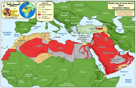 Middle East North Africa Map Maping Resources