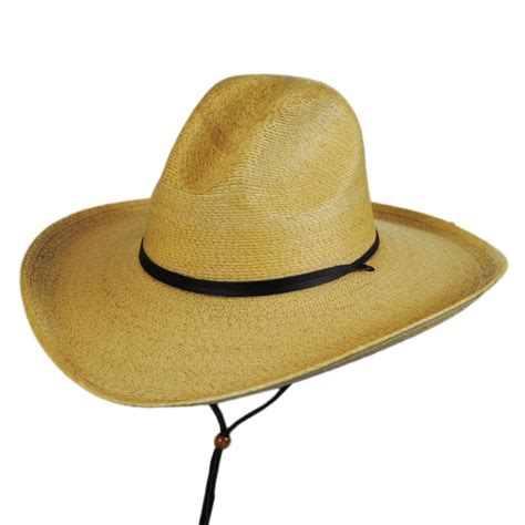Adults kids western cowboy straw hat summer wide brim sun hat. Stetson Bryce Palm Leaf Straw Wide Brim Gus Hat Straw Hats