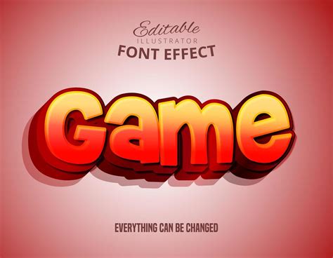 Game Gradient Text Editable Font Effect 694210 Vector Art At Vecteezy