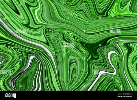 Fluid Art Marble Ink Colorful Green Marble Pattern Texture Abstract