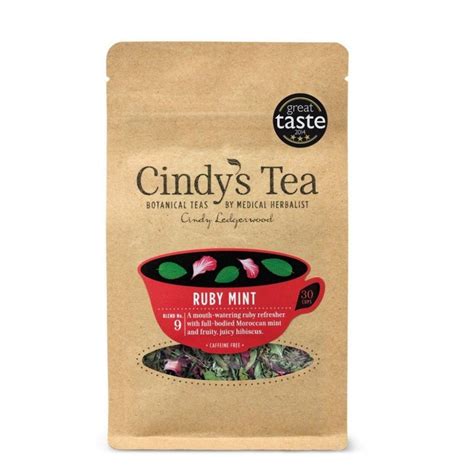 cindys tea ruby mint 30g approved food