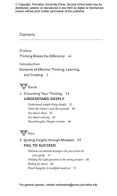 The 5 Elements Of Effective Thinking Princeton University Press