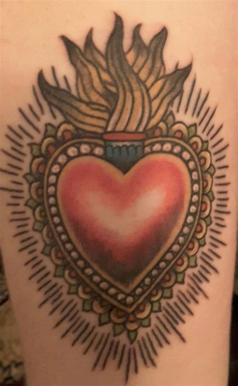 My Own Traditional Sacred Heart Shari Rood Sacred Heart Tattoos