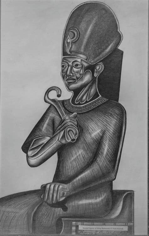 Egyptian King Ramses Drawing By Thomas Rasheed