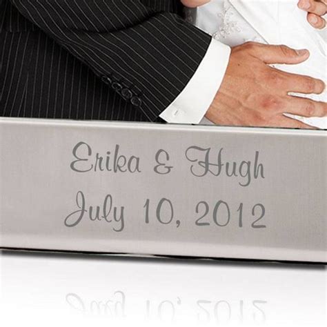 Personalized Wedding Romance Silver 8x10 Picture Frame