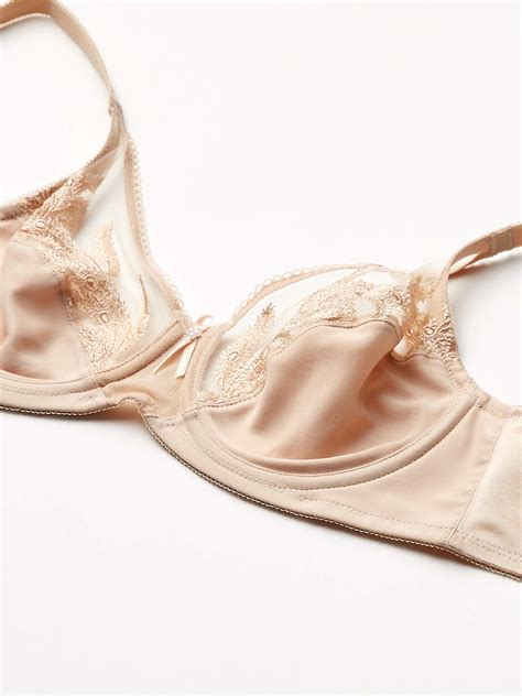 Wacoal 85121 Feather Embroidery Underwire Bra 34 Dd Natural Nude 34dd