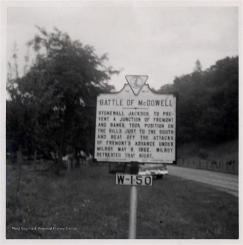 Historic Marker For Battle Of Mcdowell West Virginia History Onview
