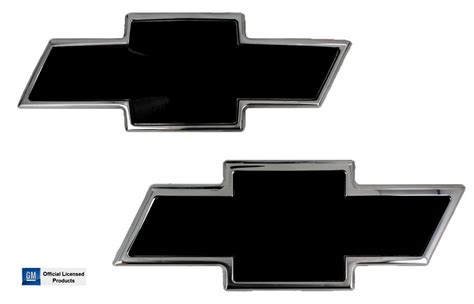 Automotive Glossy Black Yucioauto Black Front Grille Bowtie Emblem For