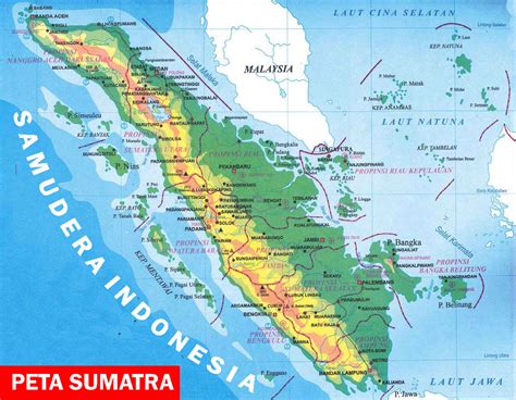 Peta Sumatra Lengkap 10 Provinsi Sejarah Negara