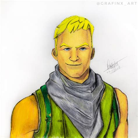 Fortnite Default Skin Rdrawing