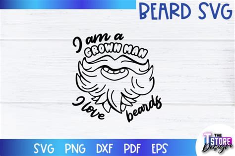 Beard Svg Bearded Men Svg Funny Svg Graphic By The T Store Design