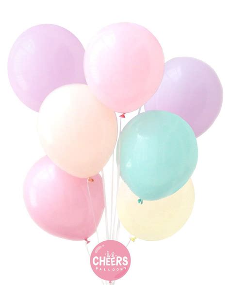 Pcs Macaron Balloons Set Pastel Colors Macaron Etsy Canada