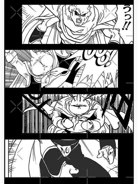 majin buu dragon ball doragon boru manga panel design canvas print for sale by animedesignshop