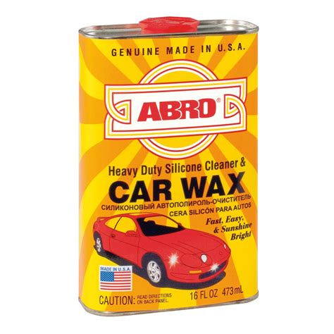 Silicone Cleaner And Car Wax Abro