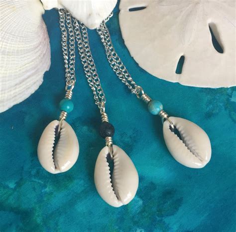 Cowrie Shell Necklace With Choice Of Stone Wire Wrapped Cowrie Shell