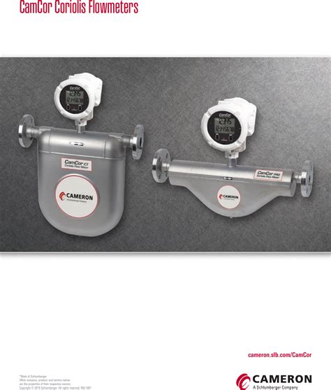 Camcor Coriolis Flow Meters Brochure