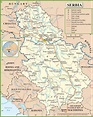 Serbia political map
