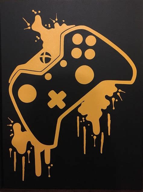 Xbox One Video Game Controller Painting Video Game Art Hand Etsy In