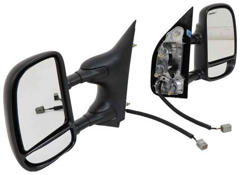 K Source Custom Extendable Towing Mirrors Electric Textured Black