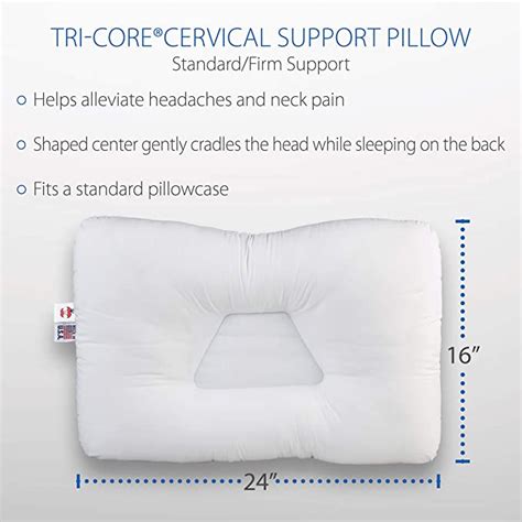 Amazon Com Core Products Tri Core Cervical Support Pillow For Neck Pain Orthopedic Contour