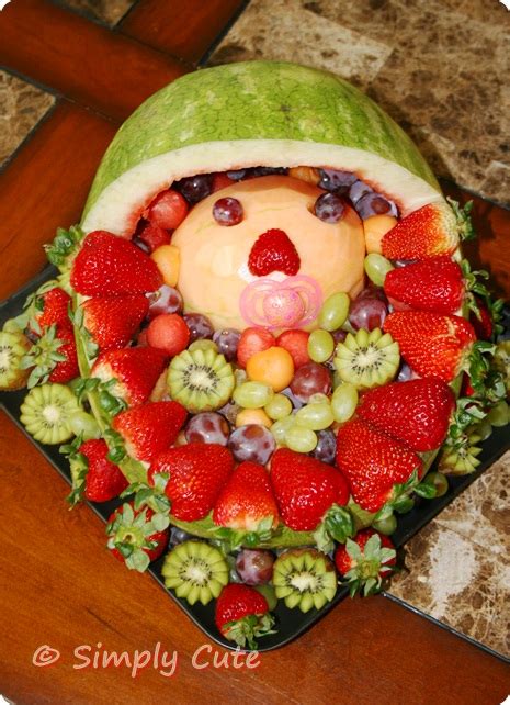Simply Cute Fruit Tray For Baby Shower