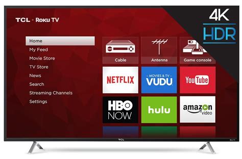 I wanted to purchase a roku smart tv for my master bedroom so i can be able to tune in to the bible channels, and this tcl 43 inch roku smart tv worked perfectly. TCL 55S405 55-Inch 4K Ultra HD Roku Smart LED TV (2017 ...