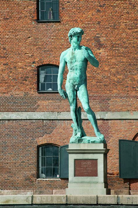 David Statue In Front Of Royal Museum In Copenhagen Denmark Photograph