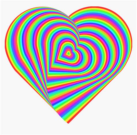 Heart Color Desktop Wallpaper Clip Art Background Rainbow Heart Emoji